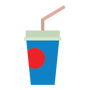 Illustration: Soda cup with straw.