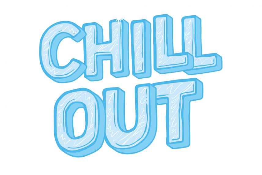 Animation of the phrase "Chill Out"