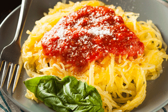 Spaghetti Squash with Chunky Tomato Sauce
