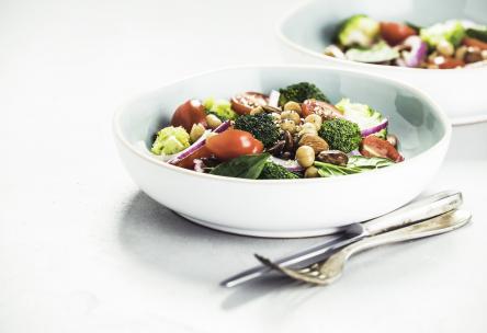 Broccoli and chickpea salad