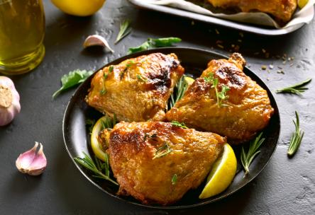 Baked chicken thighs