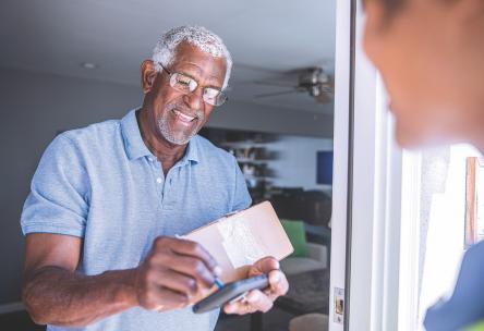 Man receiving medications