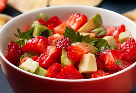 Strawberry & Avocado salsa