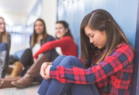 Girl being left out of group