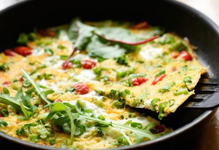 Frittata with vegetables
