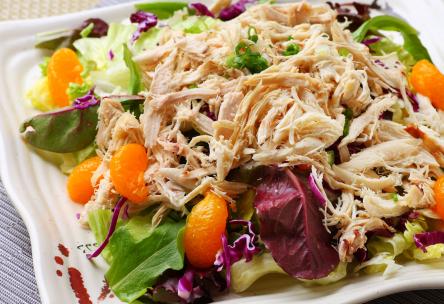 Asian Chicken Salad with Sweet and Spicy Wasabi Dressing
