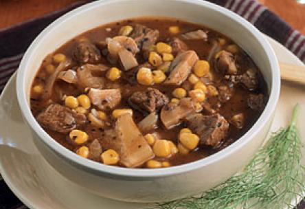 Beef Stew with Corn and Fennel