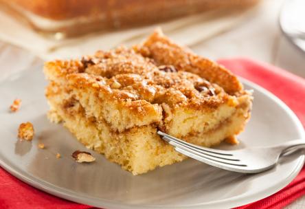 Photo: Cinnamon-Pecan Streusel Coffee Cake.