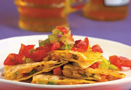 Roasted Corn Quesadillas with Tomatillo Salsa