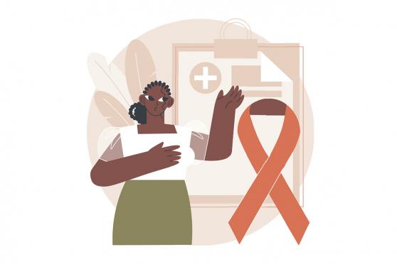 Breast cancer awareness illustration